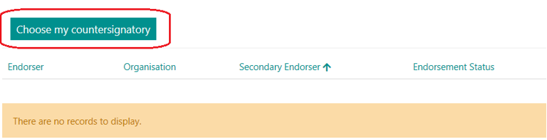 An image of the Choose my countersignatory button